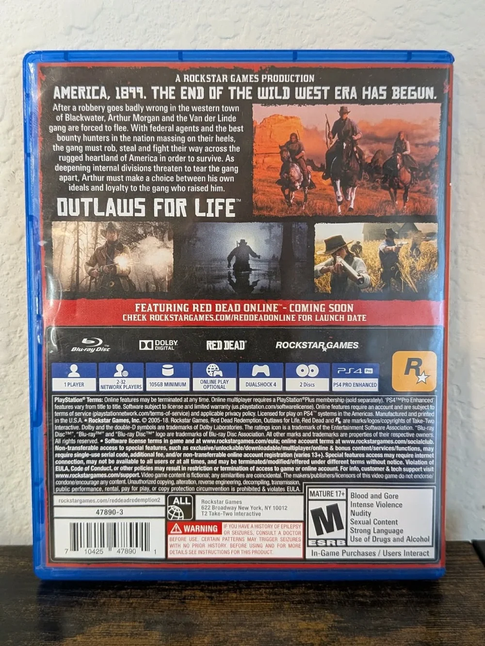Red Dead Redemption 2 Sony PlayStation 4. Complete in box. Tested and works PO